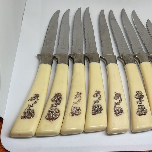 Lifetime Cutlery Stainless Steel Lot Of 10 Pieces Flatware Bakelite Handles - Picture 4 of 5